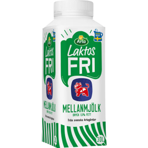 Mellanmjölkdryck Laktosfri 1,5% 3dl Arla