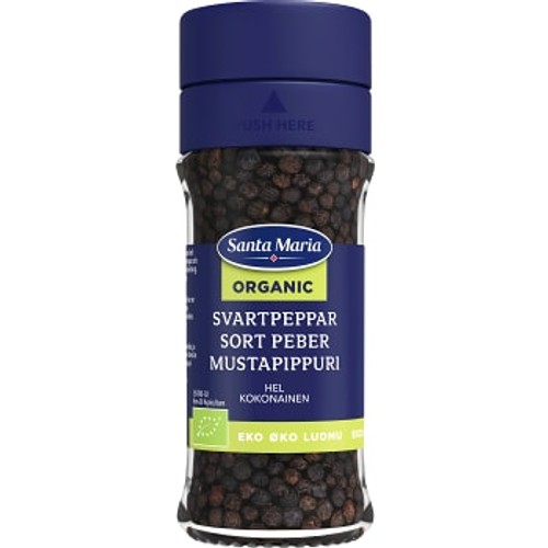 Svartpeppar Ekologisk 37g Santa Maria