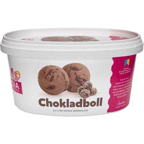 Glass Chokladboll 500ml Sia Glass