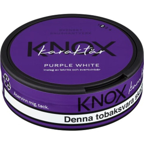 Karaktär Purple White Knox