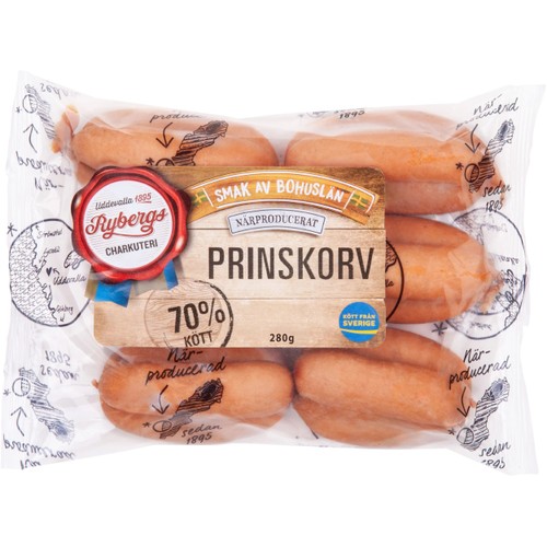 Prinskorv 280g Rybergs