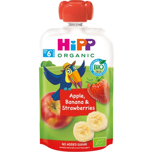 Smoothie Hippis Äpple & banan 6mån Ekologisk 100g HiPP