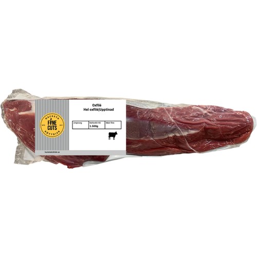 Oxfilé Frystinad Hel ca 1,5kg Hacksta Köttdisk