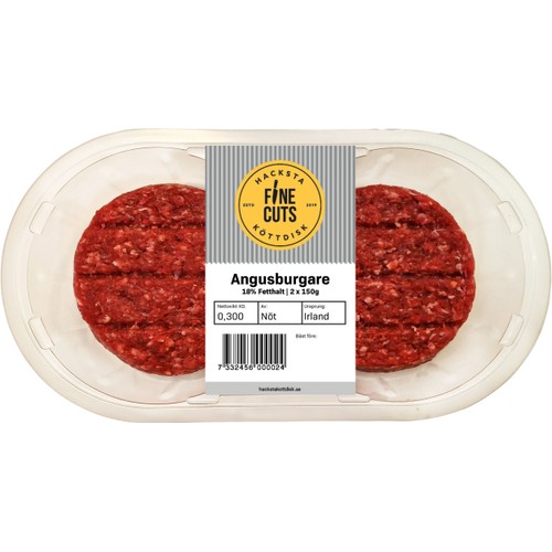Angusburgare Färsk 300g Hacksta Köttdisk