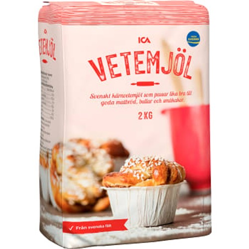 Vetemjöl 2kg ICA