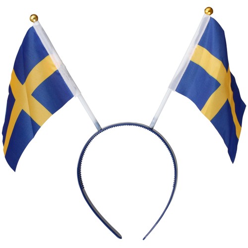 Diadem med Svenska flaggan Festive
