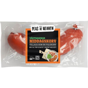 Middagskorv vegansk 350g Peas of Heaven