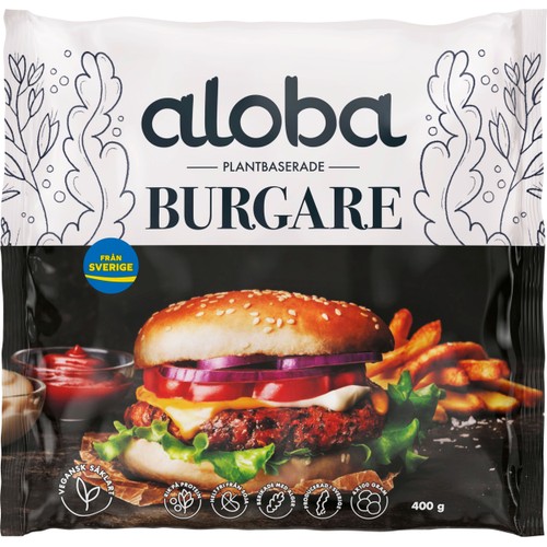 Burgare Plantbaserad 400g Aloba