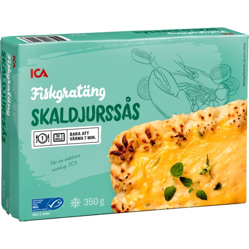 Fiskgratäng skaldjurssås 350g ICA