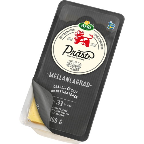 Präst® skivad ost 31% 300g Arla Ko®