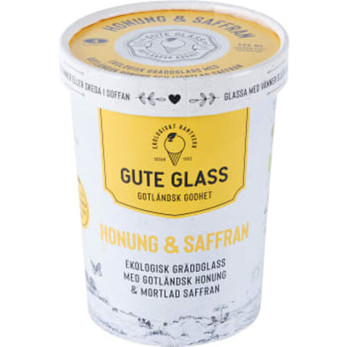 Glass Honung & Saffran Ekologisk 500ml Gute glass