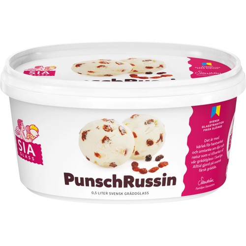 Gräddglass Punsch russin 500ml SIA Glass