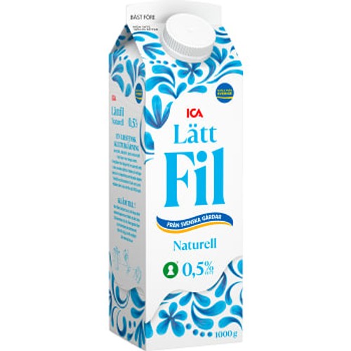 Lättfil Naturell 0,5% 1kg ICA