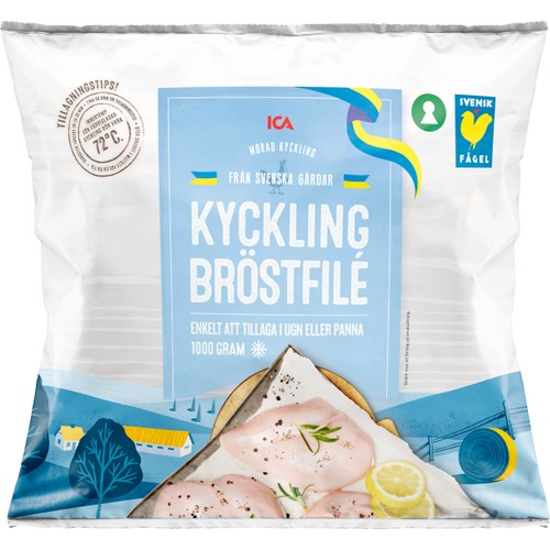 Kycklingbröstfile Fryst 1kg ICA