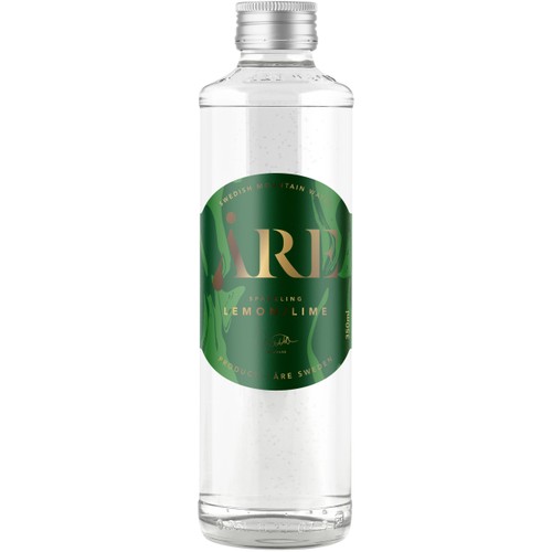 Vatten Kolsyrat Med Smak Av Lemon/lime 350ml Åre Water