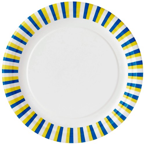 Assiett Svenska flaggan 18cm 12-p ICA