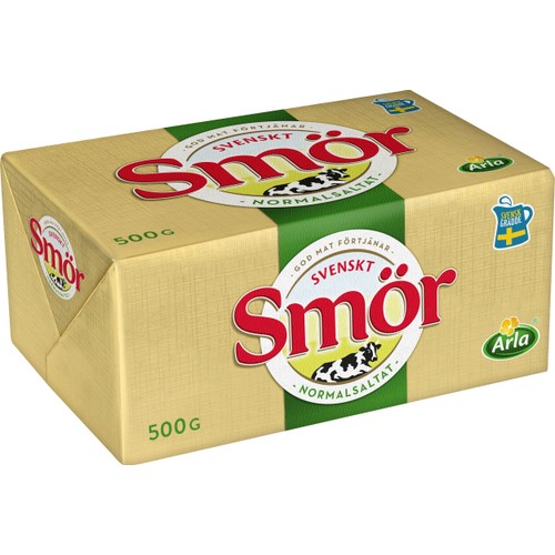 Smör Normalsaltat Svenskt 82% 500g Arla