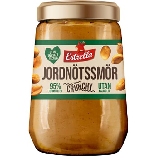 Jordnötssmör Crunchy 340g Estrella