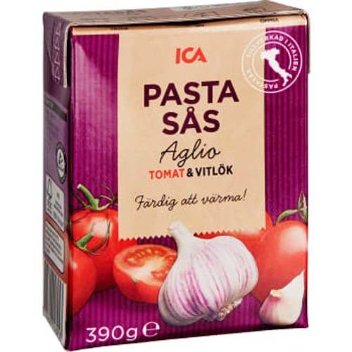Pastasås Tomatsås med Vitlök 390g ICA