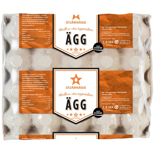 Ägg Frigående M 20-p Stjärnägg