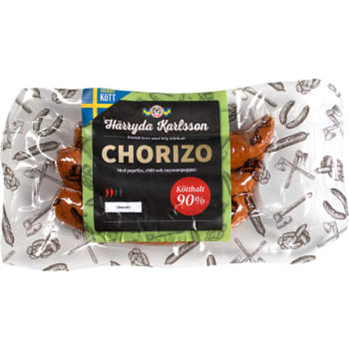 Chorizo 90% Kötthalt 210g Härryda Karlsson