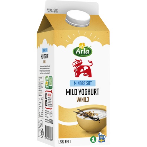 Vaniljyoghurt Mild lättsockrad 1,5% 1500g Arla Ko®