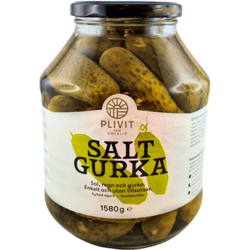 Saltgurka 1580g Plivit