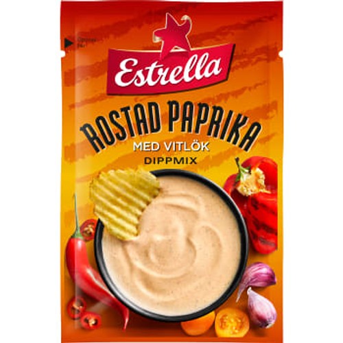 Dippmix Rostad Paprika & Vitlök 24g Estrella