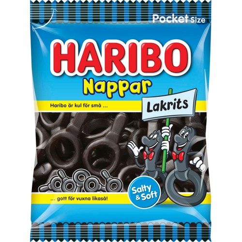 Nappar Lakrits 80g Haribo