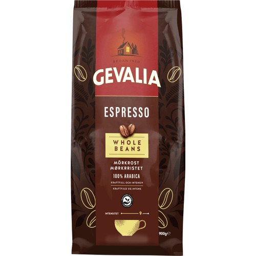 Kaffe Hela bönor Espresso 900g Gevalia