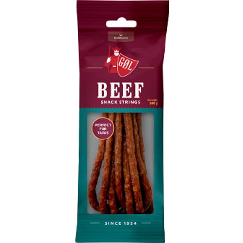 Ölkorv Snack Strings Beef 100g Göl