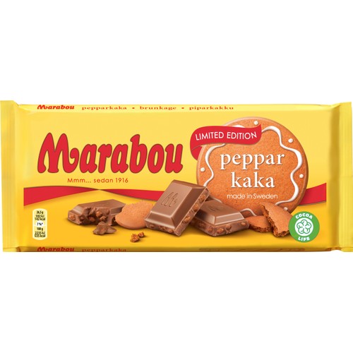 Chokladkaka Pepparkaka 185g Marabou