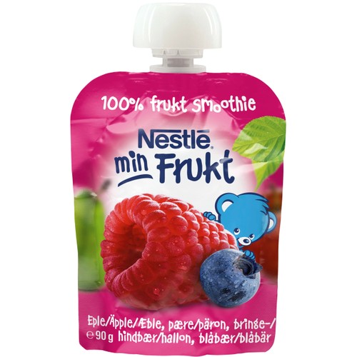 Min frukt Smoothie Hallon & blåbär Från 6m 90g Nestle