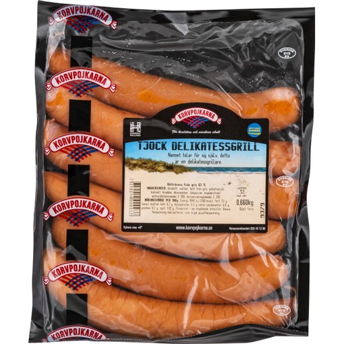 Tjock Delikatessgrill 660g Korvpojkarna