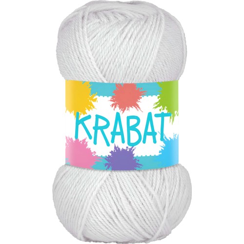 Garn Krabat 414 Vit 50g Falkgarn