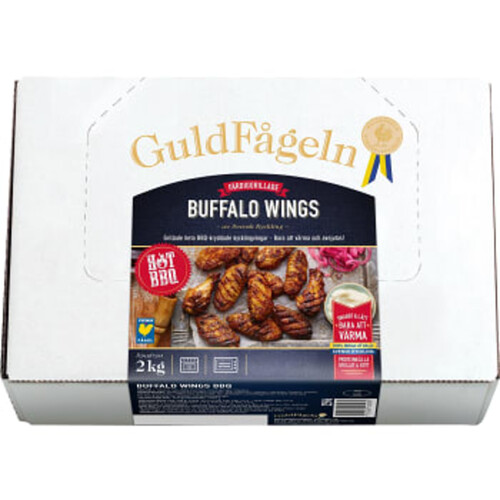 Buffalo wings BBQ Fryst 2kg Guldfågeln