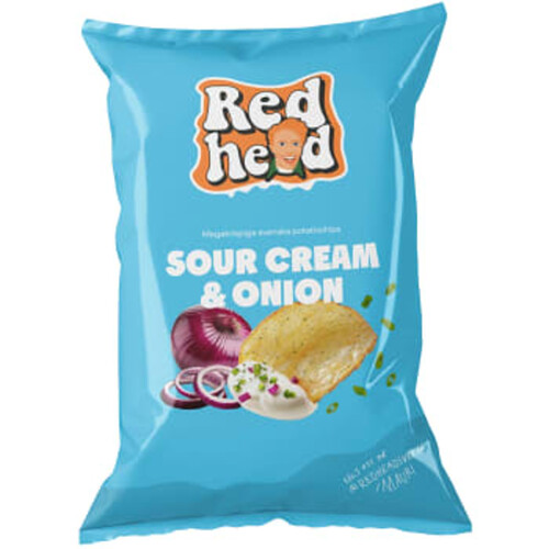 Chips Sour Cream & Onion 150g Redhead