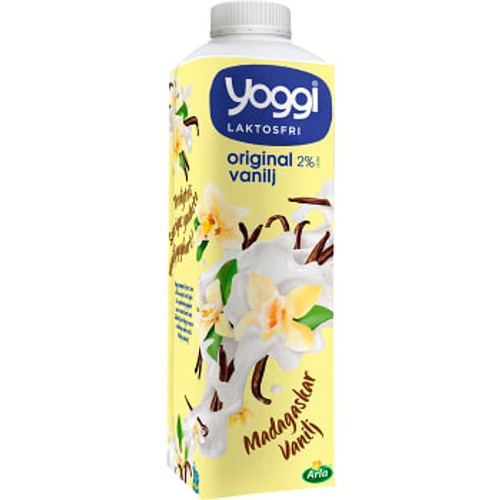 Yoghurt Madagaskar vanilj Laktosfri 2% 1000g Yoggi
