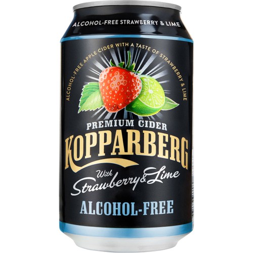 Cider Strawberry Lime Alkoholfri 33cl Kopparberg
