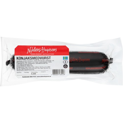 Konjaksmedvurst 300g Nyhléns Hugosons