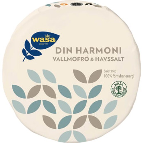 Knäckebröd Din Harmoni Vallmofrö & Havssalt 260g Wasa