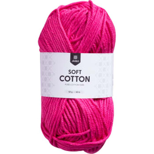 Garn Soft Cotton Cerise 50g Järbo