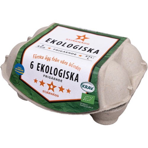 Ägg 6-p KRAV Stjärnägg