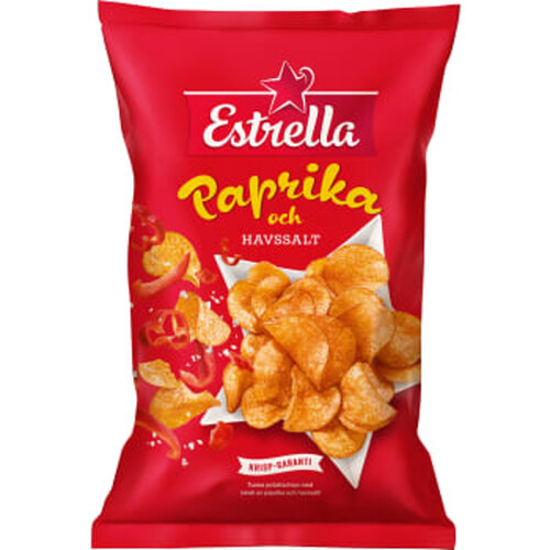 Chips Paprika & Havssalt 275g Estrella