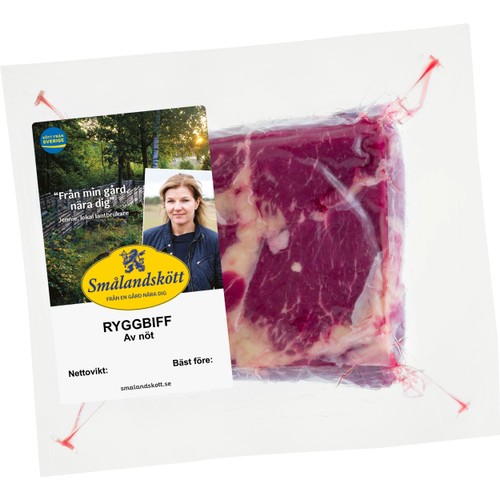 Ryggbiff Färsk ca 800g Smålandskött