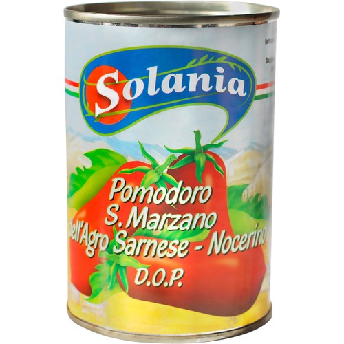 Tomater San Marzano Dop Hela Skalade Eko 400g KRAV Solania