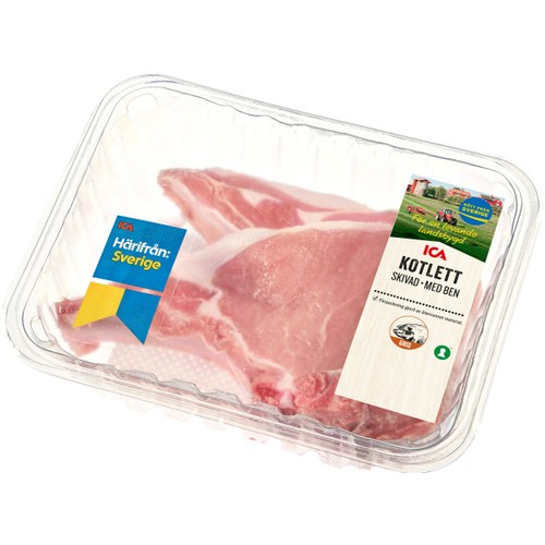 Kotletter med ben skivad ca 350g ICA