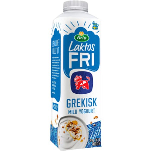 Yoghurt Grekisk mild 6% Laktosfri 1kg Arla ko