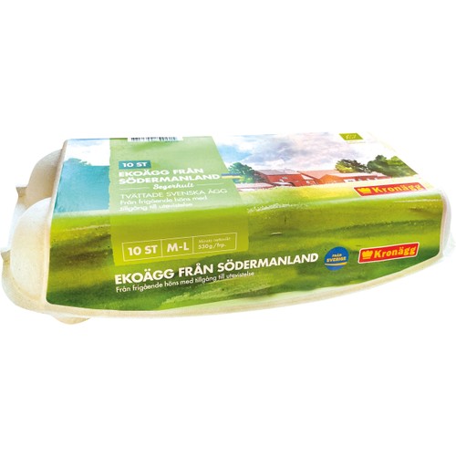 Ägg från Sörmland Ekologisk M/L 10-p Kronägg