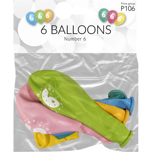Ballonger 6 6p Happy Party